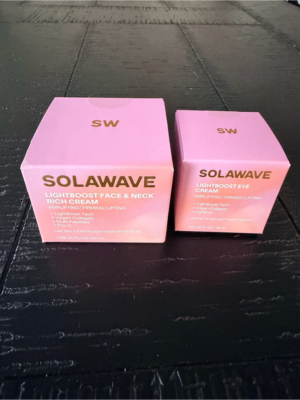 Solawave Lightboost Face & Eye Cream Duo